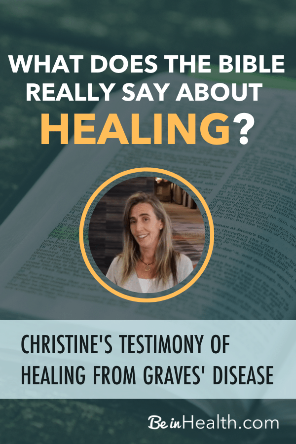 Find out God's will for healing, be encouraged by Christine's testimony and find real solutions and hope for your healing journey from the Bible