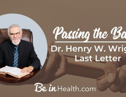 Dr. Henry W. Wright’s Last Letter