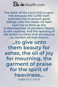 God wants to heal every area of your life, in your spirit, soul, and body. Find out how he can even help you to overcome mental illness and heal your broken heart.