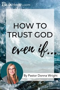 Trusting Him is not complicated, in fact, it is very simple. Everything becomes easier when you just let yourself go and learn how to trust God, even if...