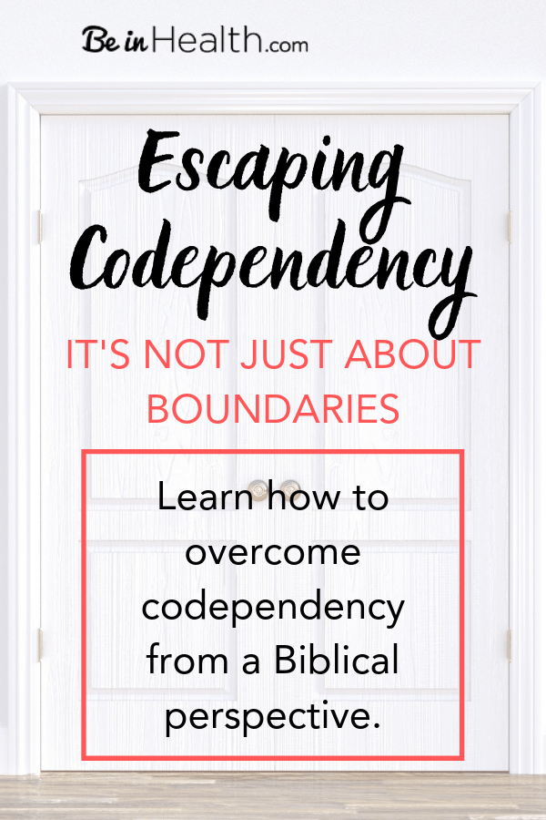 Escaping codependency is more than just establishing boundaries. Discover the root issue behind codependency and learn how to be set free through God's truth and love today!