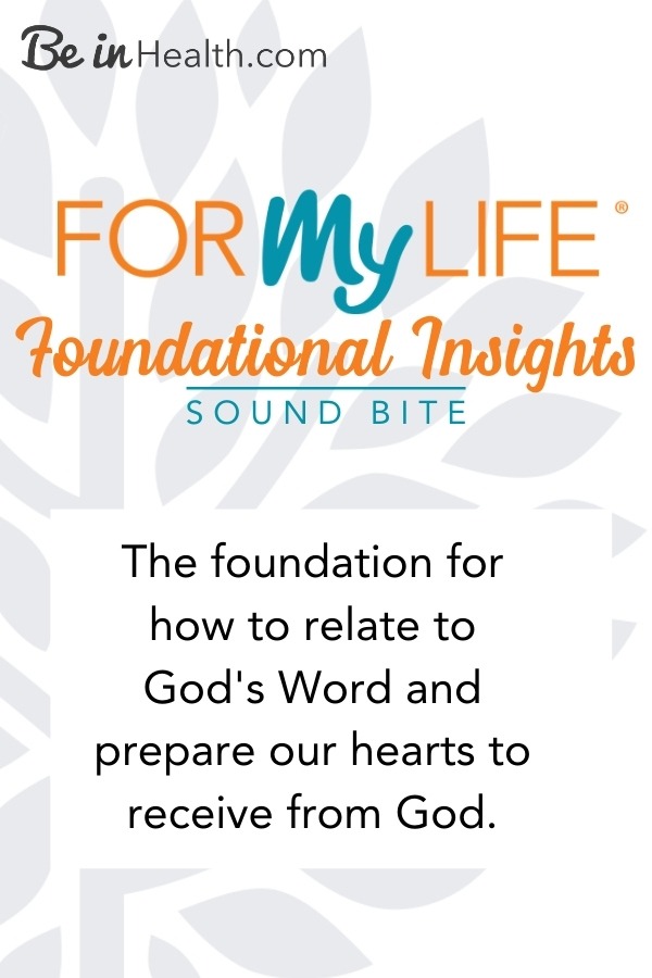 At Be in Health, we are dedicated to the healing, eradication, and prevention of all spiritual, psychological and biological disease. The foundational insights teaching from our For My Life Retreat is the first step to preparing your heart to receive what God has prepared for you.