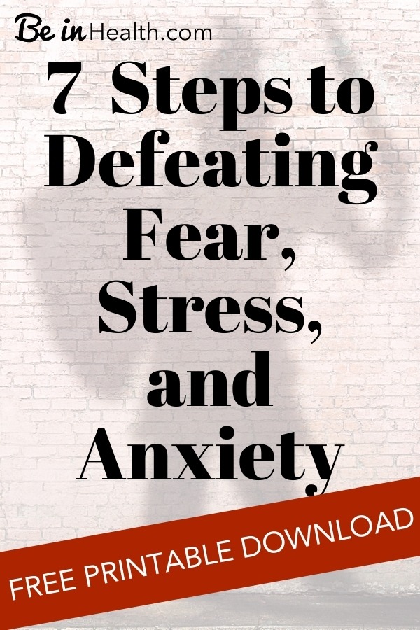 Don’t be defeated by fear, stress, and anxiety. Learn 7 simple steps from the Bible to overcome fear. Plus, receive a FREE printable download!