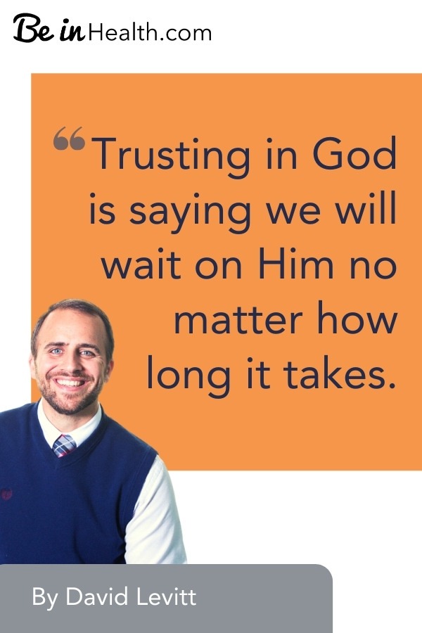 Quote about trusting in God. Discover how to trust God and find your peace even in hard times.