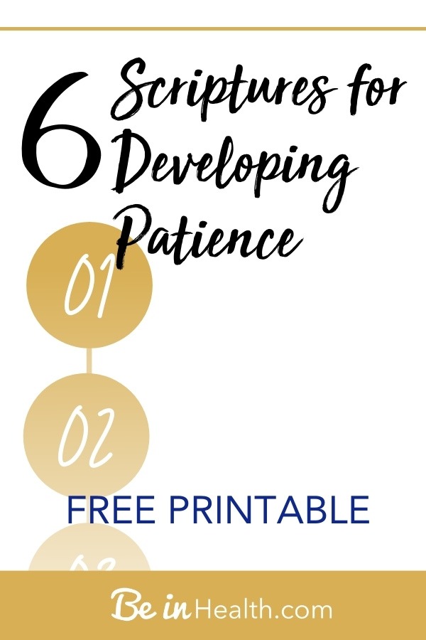 The Bible has a lot to say about patience. Why is patience an essential character quality for your success as an overcomer?