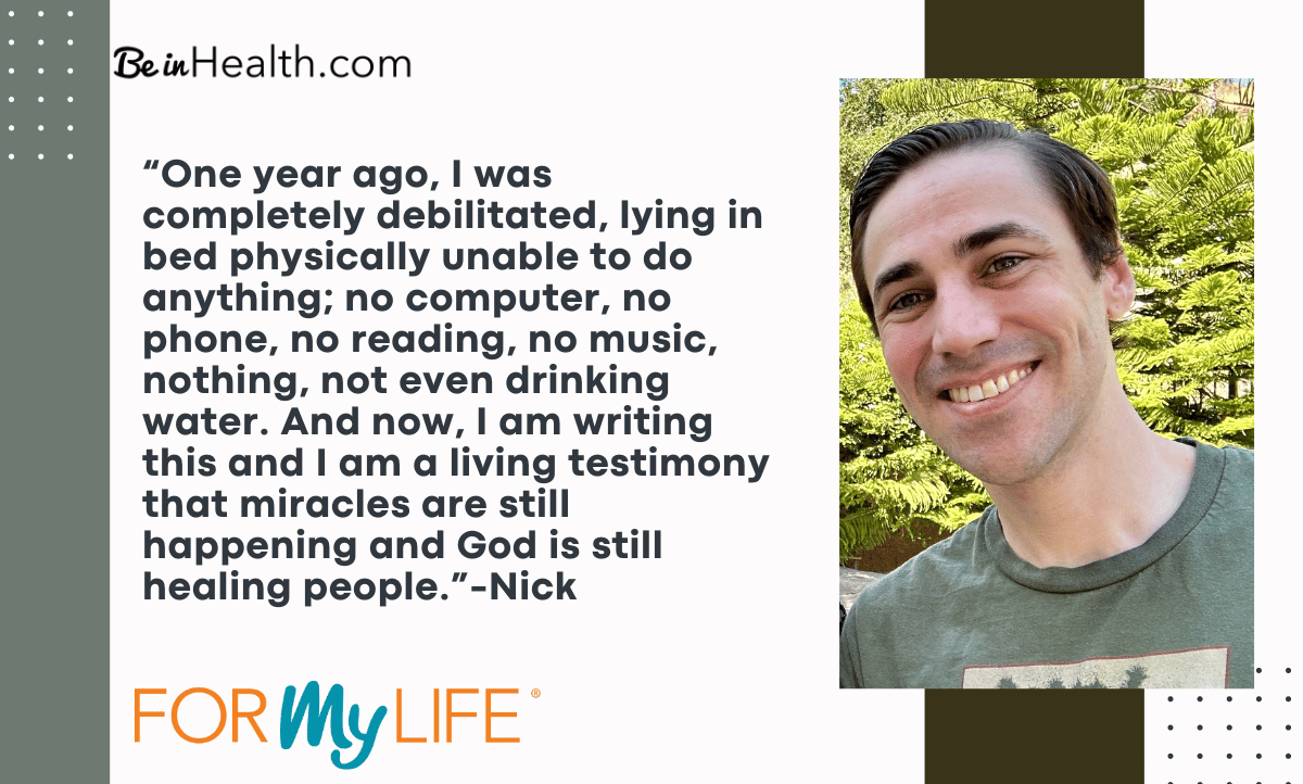For years, Nick struggled with MCS/EI among many other diseases and diagnoses. Read how God healed Nick of MCS/EI and much more!
