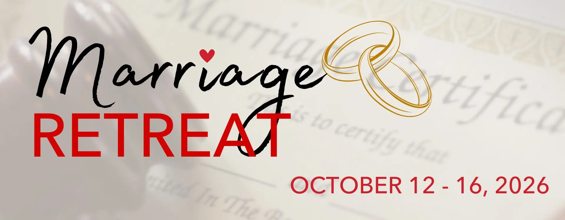 Marriage conference 2026 website banner